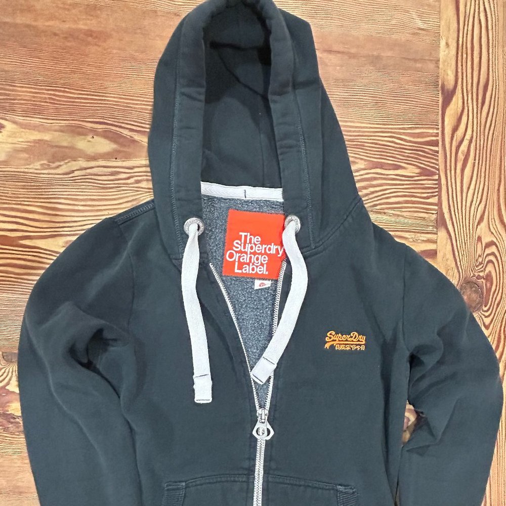 Superdry Orange Label Zip Hoodie Size XS
